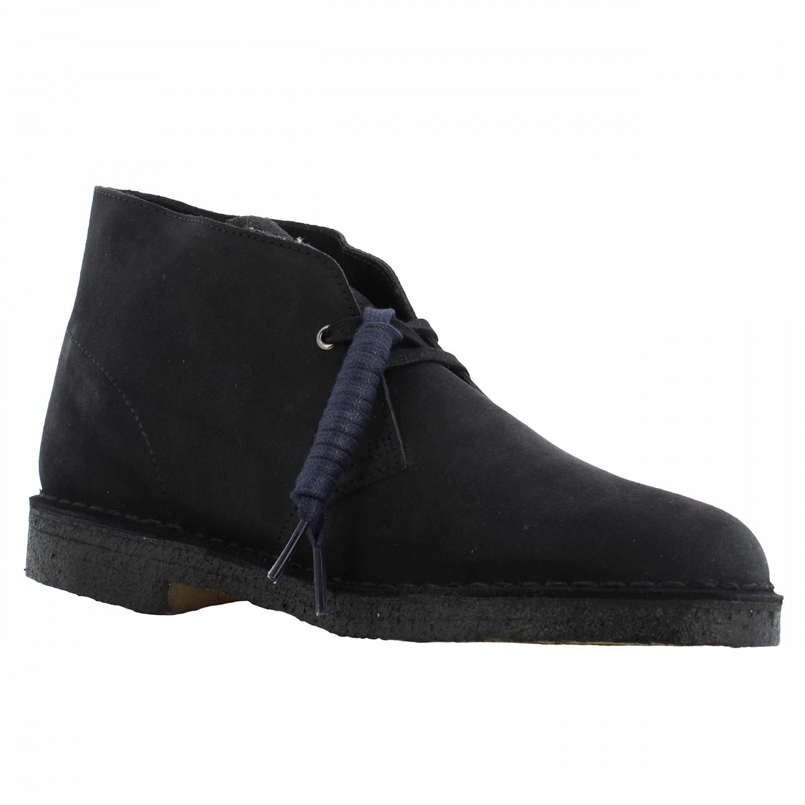 Черевики Desert Clarks ORIGINALS замша, шкіра, чорний, фото №5
