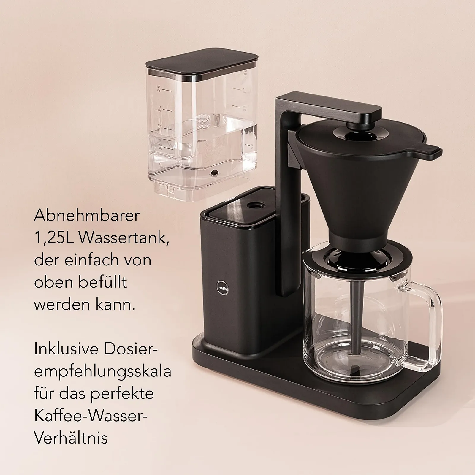 Фильтровая кофемашина Wilfa Zense 1.25 L Black, фото №3