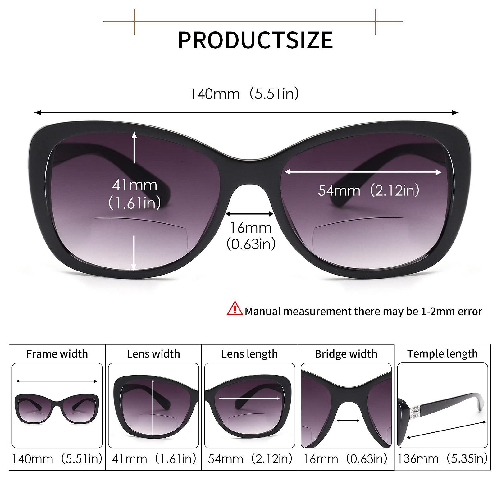 Сонцезахисні окуляри для читання жіночі JM Bifocal, вінтажні лінзи для читання, захист від ультрафіолету, фото №5