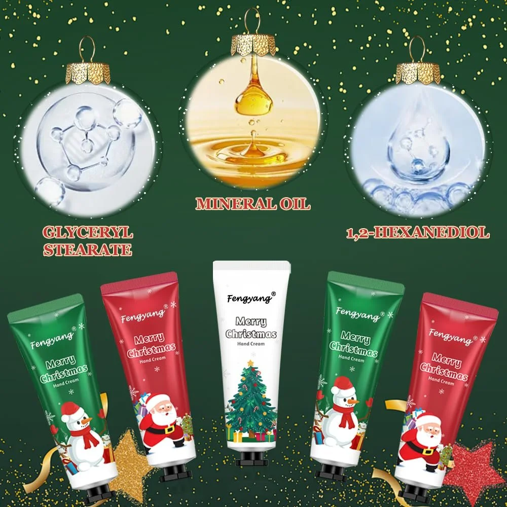 Крем для рук Fengyang Зволожуючий набір для жінок Різдвяний набір кремів для рук для сухої шкіри, фото №2