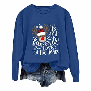 Різдвяний джемпер Жіночий Різдвяний мотив - Фото 1