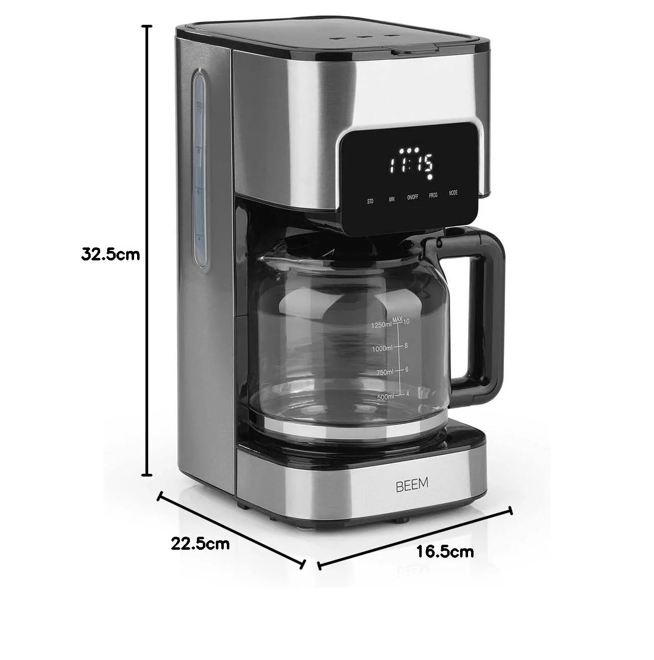 Капельная кофеварка BEEM Fresh Aroma Touch 1,25 л 900 Вт Stainless Steel, фото №10