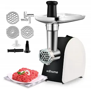 Купить Электрическая мясорубка Edihome 3 режущие пластины Черный/Белый - Фото 1 Электрическая мясорубка Edihome 3 режущие пластины Черный/Белый - Фото 1