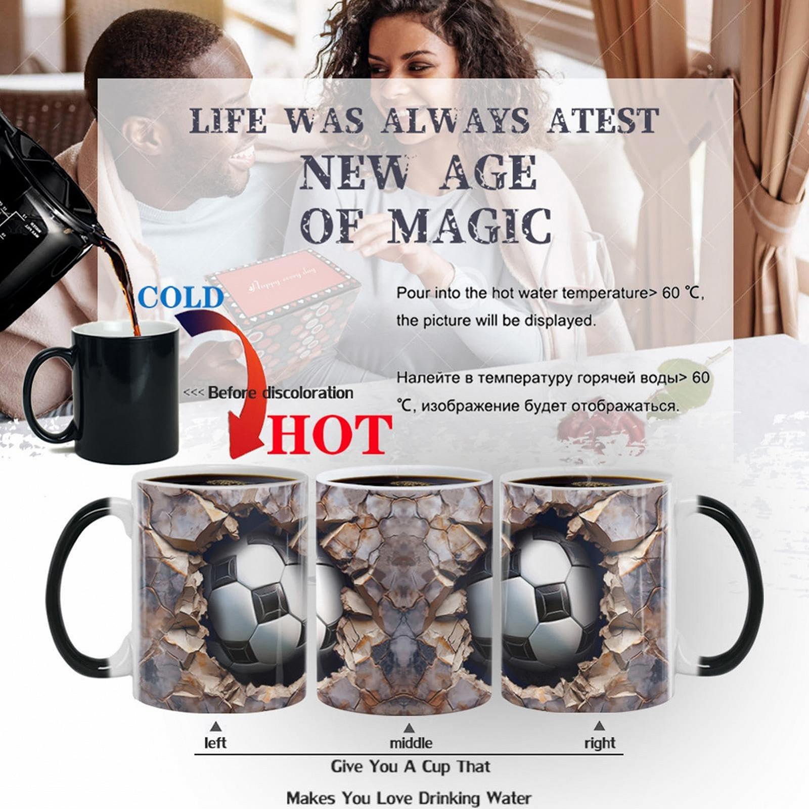 Кружка 3D Футбол Меняющая цвет 301-400 мл, фото №5