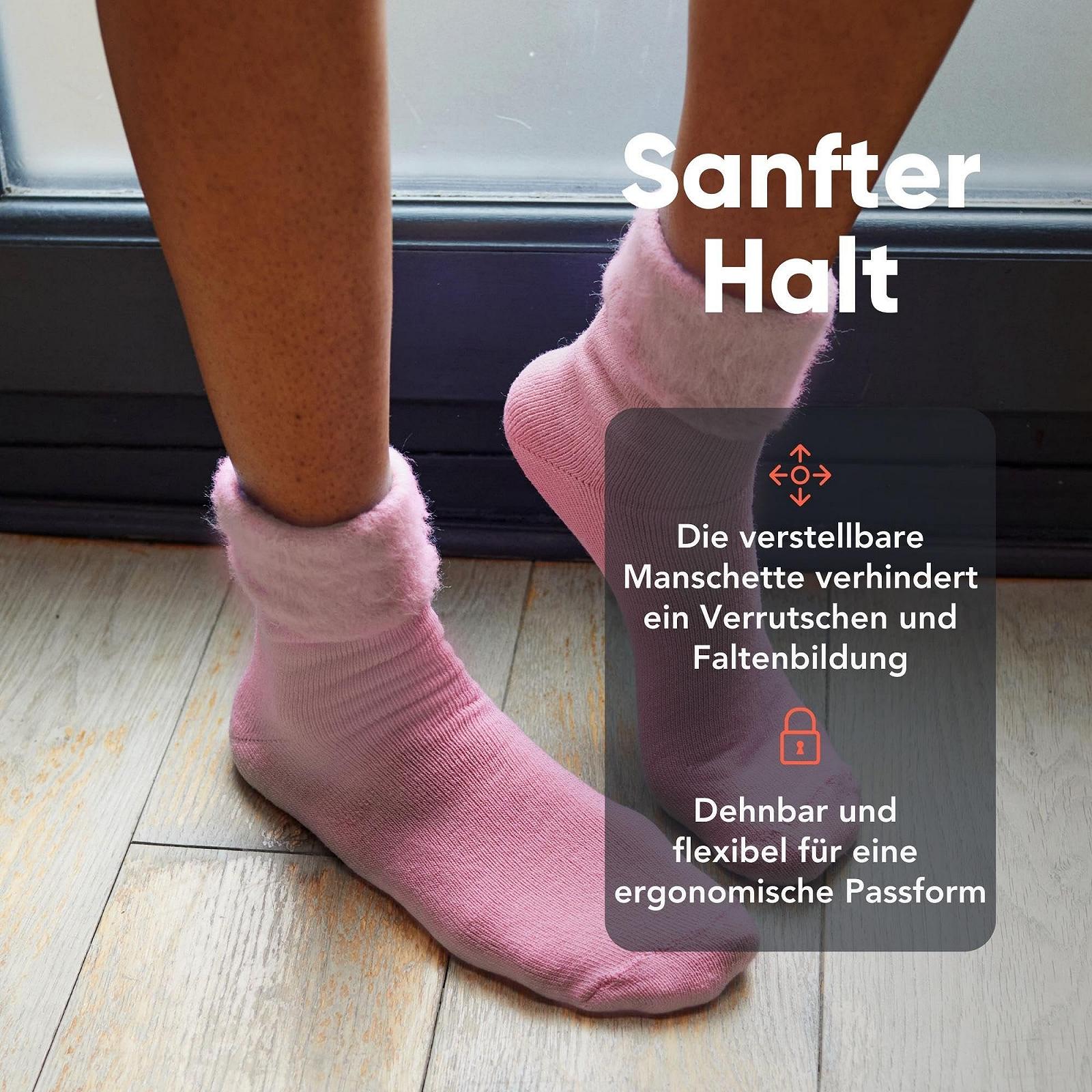 Носки FM London (6 пар) Очень теплые пушистые носки для женщин, очень мягкие термоноски пастельных цветов, фото №4