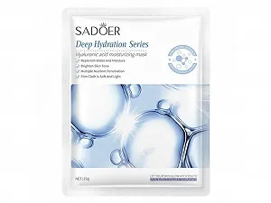 Набір масок для обличчя SADOER Зволожуюча (20 шт Гіалуронова Кислота) - Фото 1