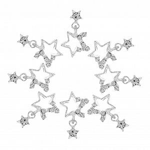 Підвіска для нігтів FRCOLOR Ювілейна 10-та річниця Сріблястий - Фото 1