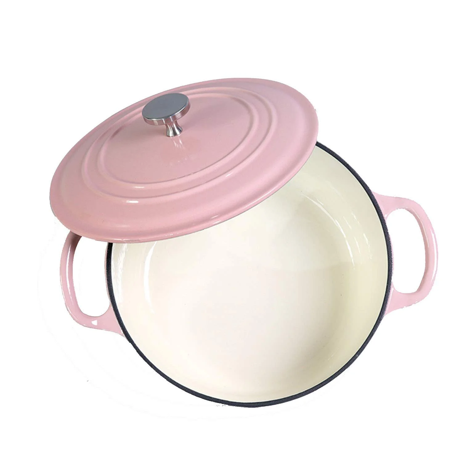 Кастрюля AIBAB из эмалированного чугуна 24 см 4 л, фото №2 Кастрюля AIBAB из эмалированного чугуна 24 см 4 л, фото №2