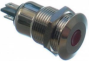 Индикатор антивандальный VJ Parts d15mm резьба 12mm h21mm 2 контакта