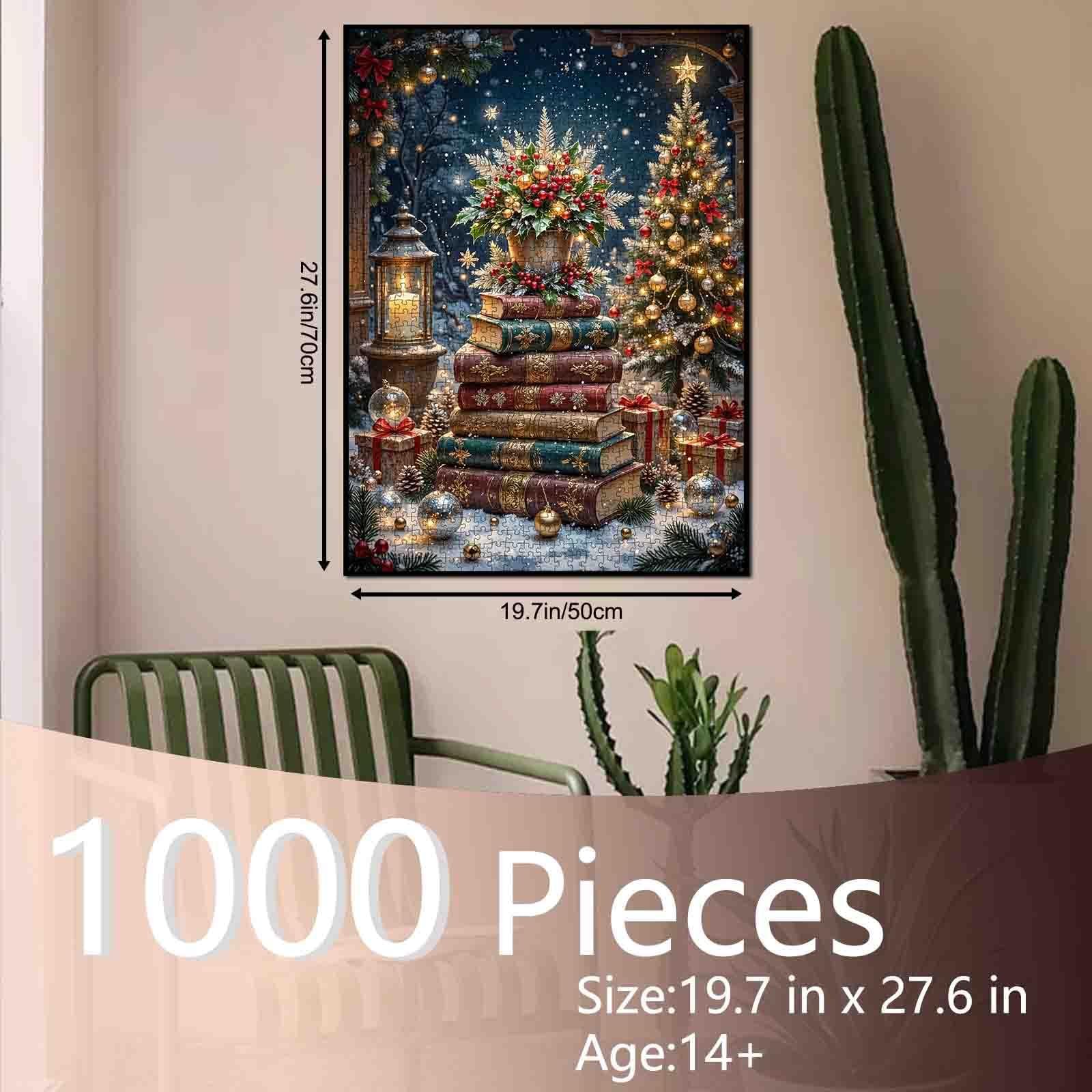 Пазл Christmas Books and Tree 1000 деталей 50 x 70 см, фото №2