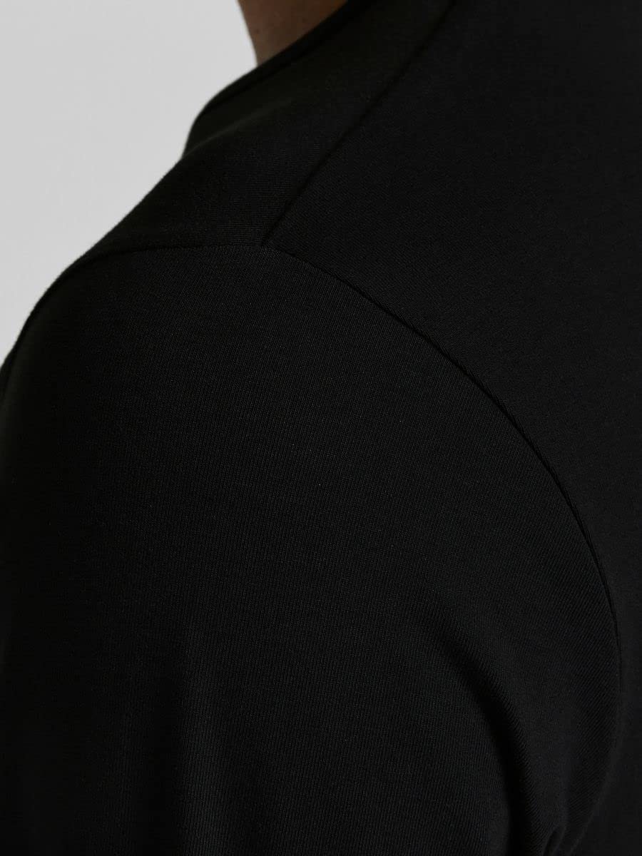 Чоловіча футболка з довгим рукавом Jack & Jones Basic, з круглим вирізом, біла, чорна, синя, сіра, набір з 4 штук, фото №9