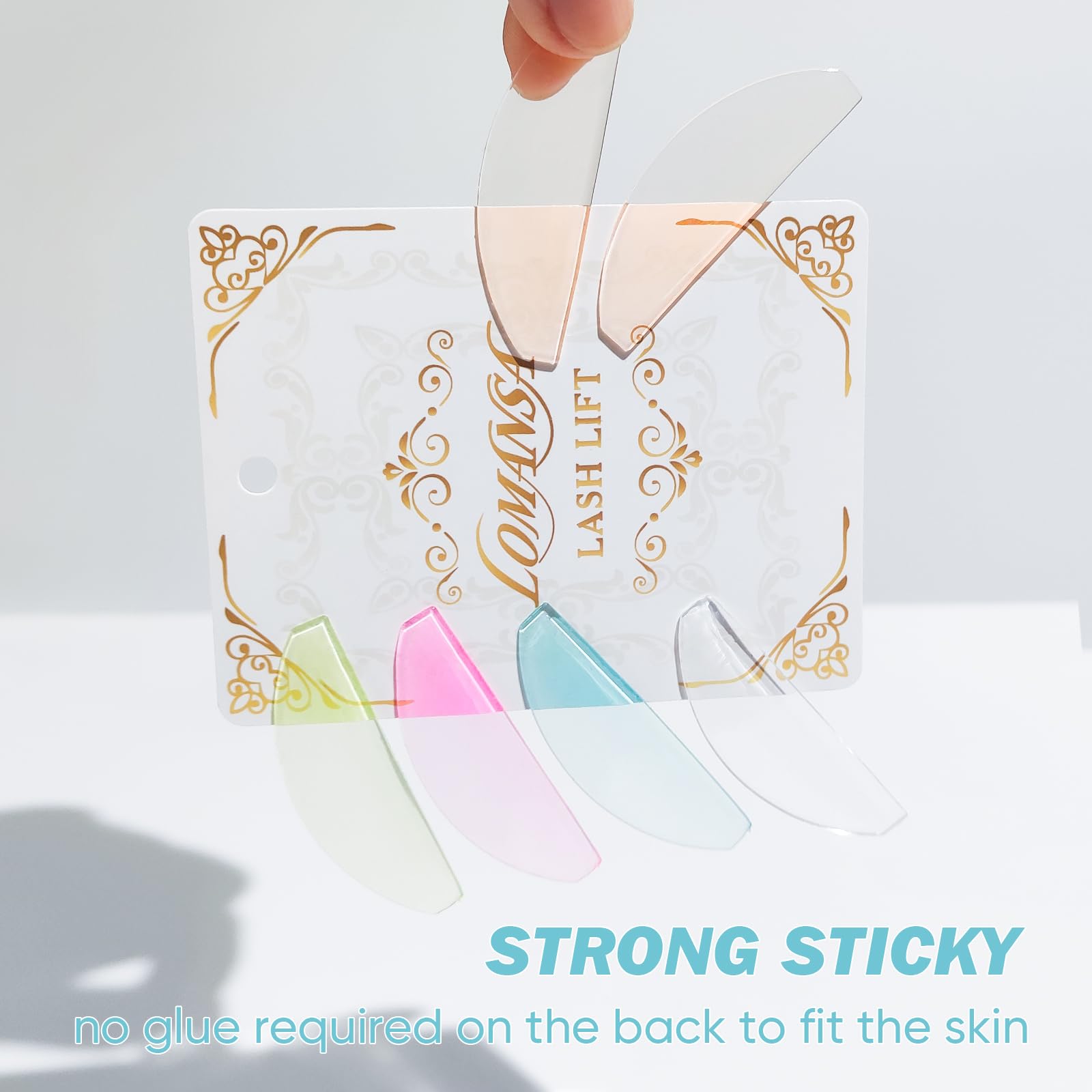Підкладки Lomansa Eyelash Lifting Pads для завивки вій ультратонкі та липкі багаторазові сині, фото №2