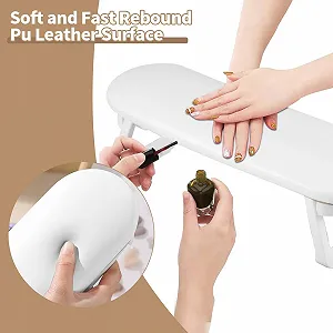 Підставка для рук для манікюру Lermende, шкіряна synthetic.ua - Фото 1