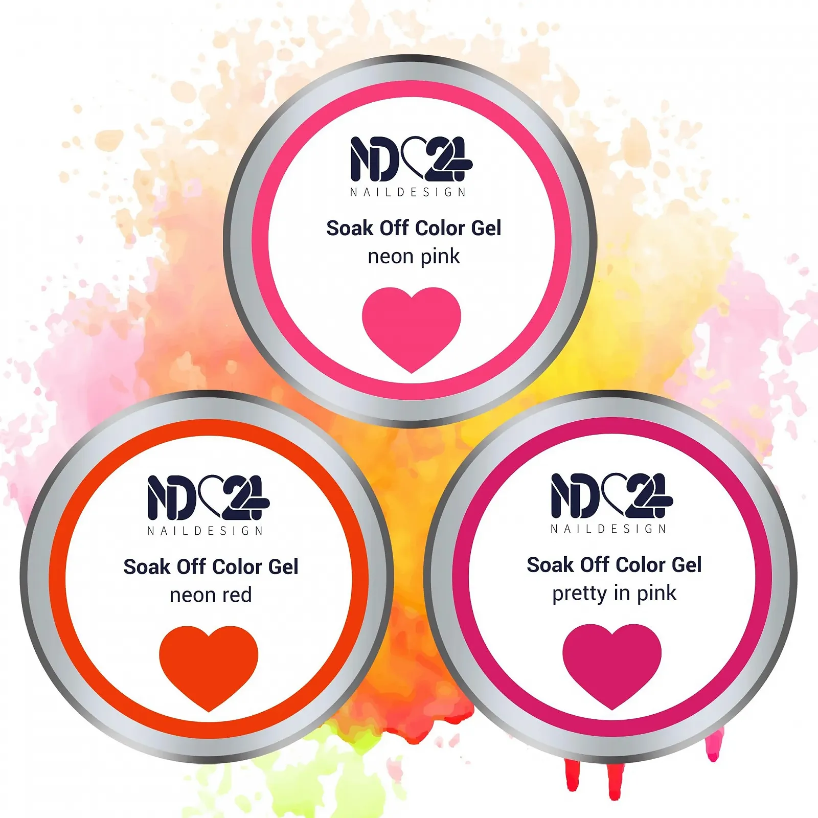 Гель-лак ND24 Premium Bundle Summer Love Коллекция Soak Off Высокопигментированный UV LED Гель-лак - Насыщенный Цвет, фото №2 Гель-лак ND24 Premium Bundle Summer Love Коллекция Soak Off Высокопигментированный UV LED Гель-лак - Насыщенный Цвет, фото №2