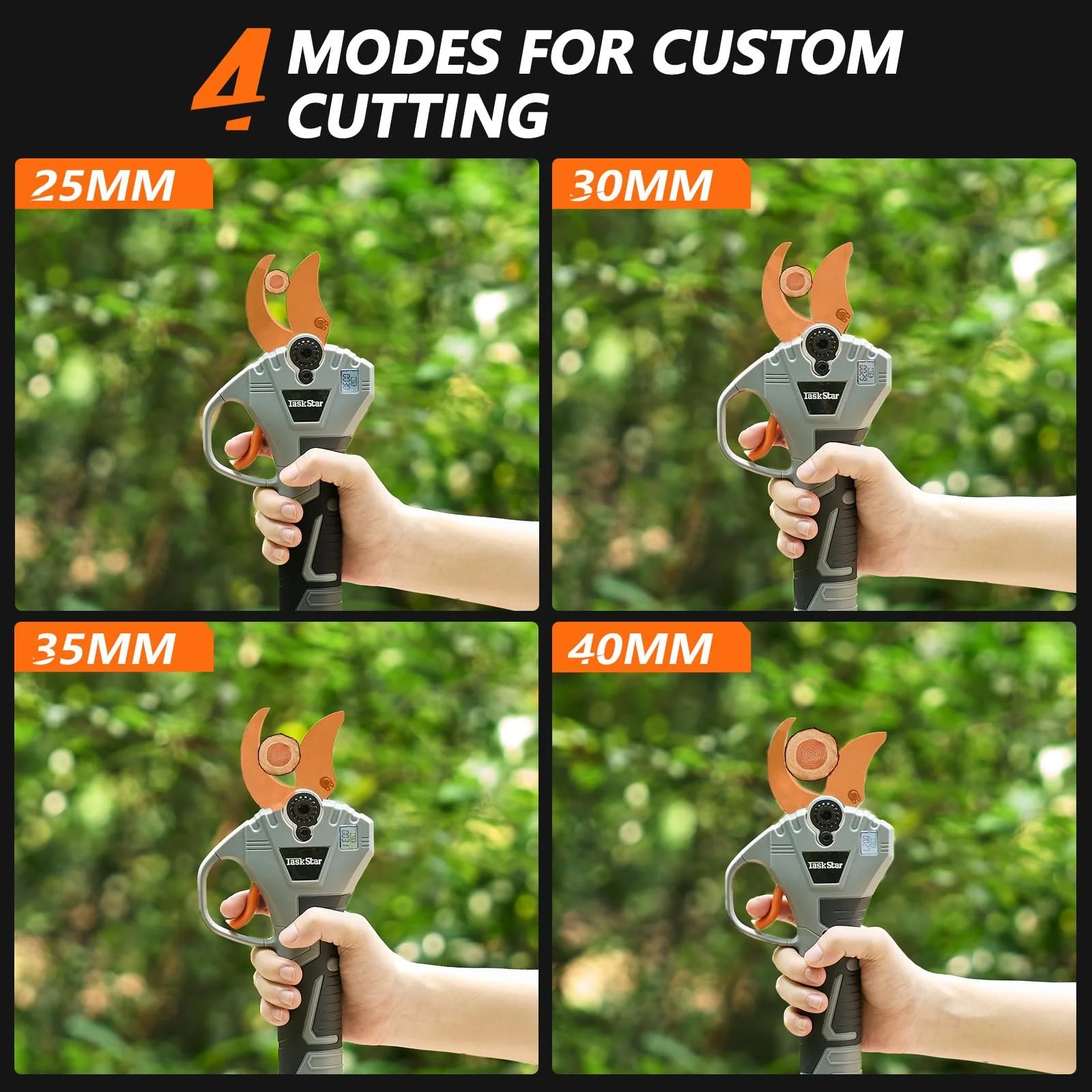 Акумуляторні ножиці TaskStar 40 мм, 2 x 2000 мАг, фото №7