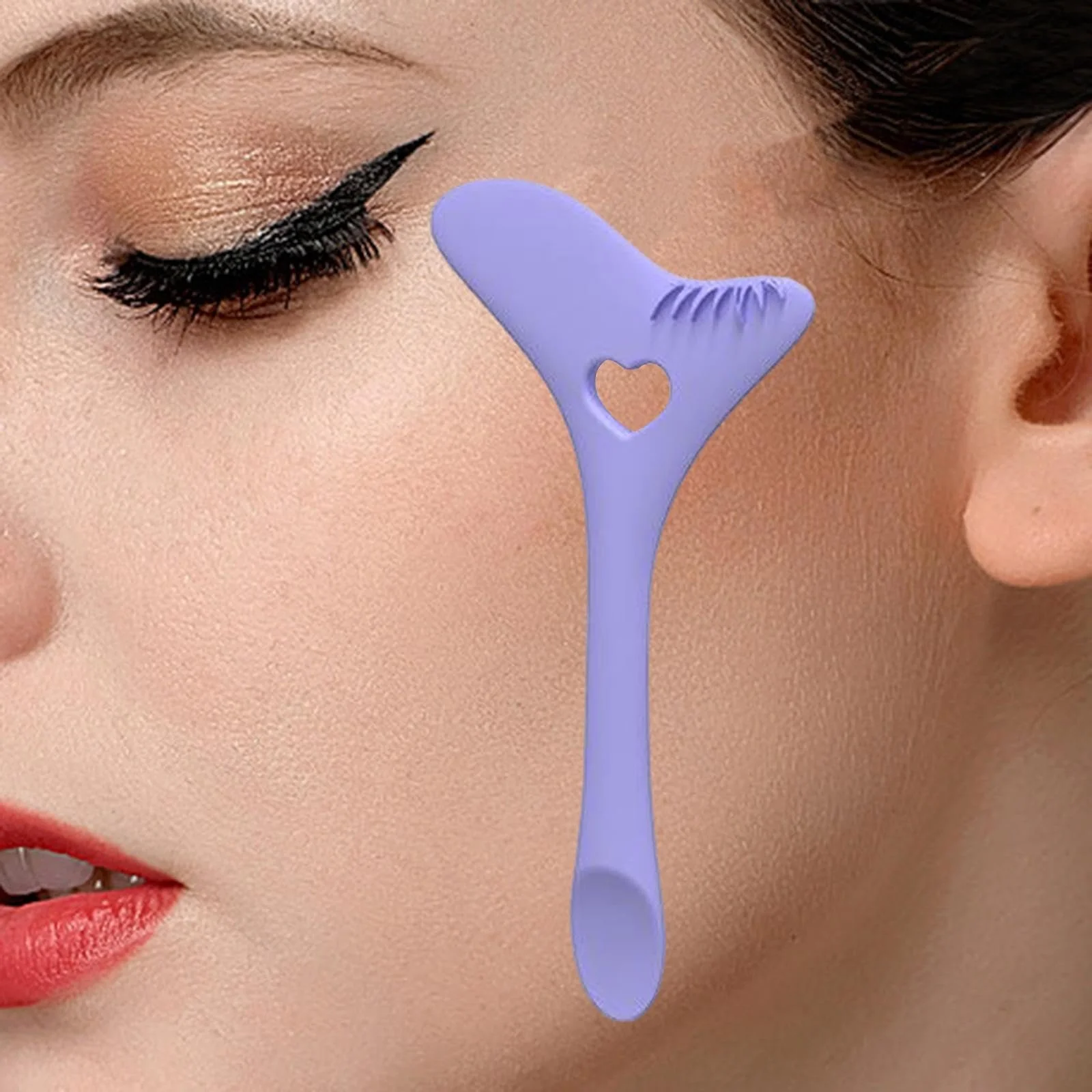 Трафарет для підводки очей Amagogo Багатоцільовий фіолетовий, фото №3