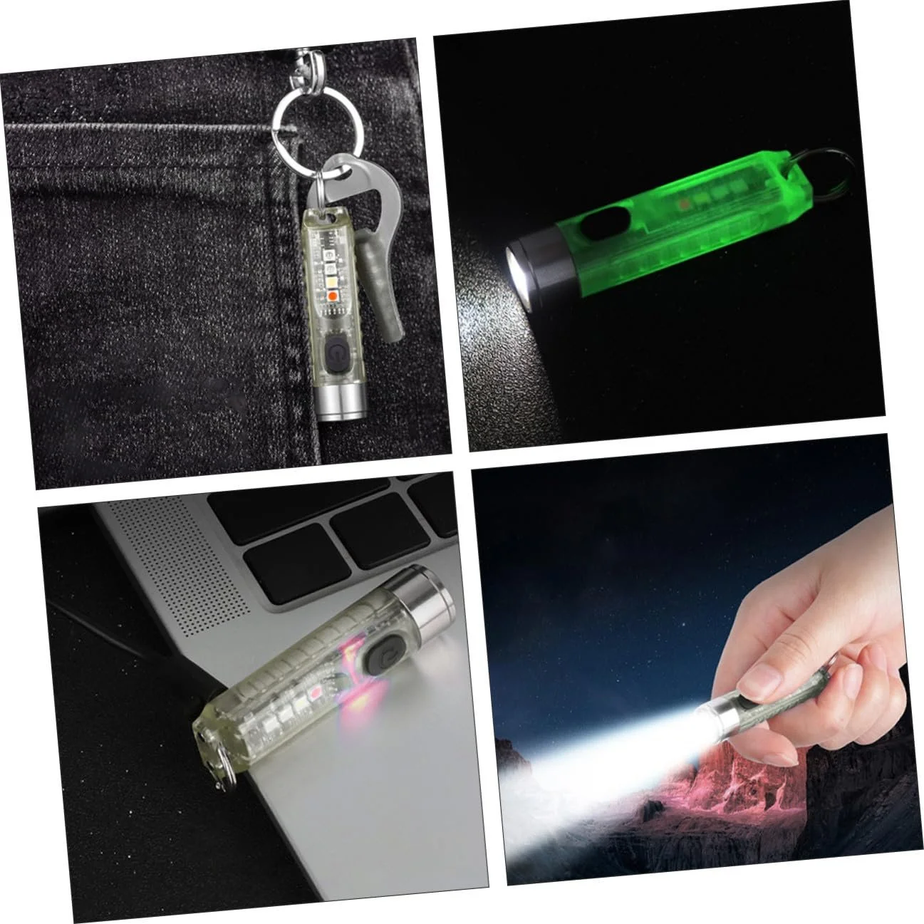 Міні Ліхтарик USB Rechargeable LED Gadpiparty Сталь, фото №4