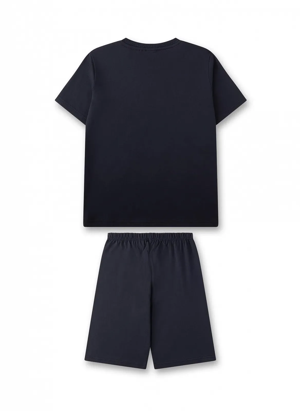 Піжама Sanetta для хлопчиків, шорти, темно-синя, фото №2