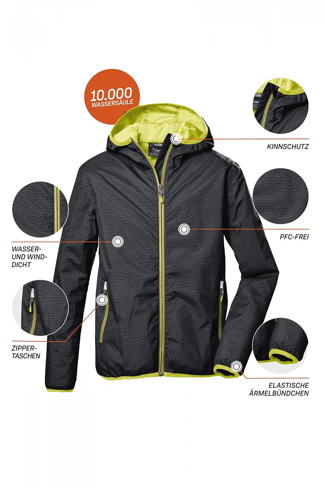 Куртка Killtec Kos 279 Bys Функциональная уличная с капюшоном, фото №3 Куртка Killtec Kos 279 Bys Функциональная уличная с капюшоном, фото №3