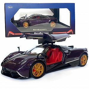 Машинка металлическая игрушечная Pagani huayra Roadster Авто Эксперт 1:24, фиолетовая свет звук инерция - Фото 1