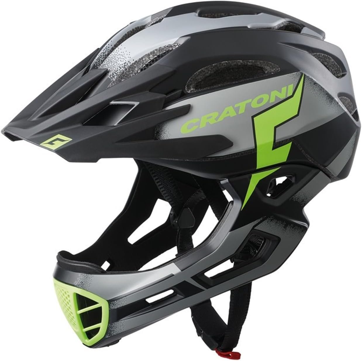 Велосипедний шолом Cratoni C-Maniac Pro S-M (52-56) Black/Lime Matte, фото №1