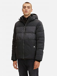 Куртка Tom Tailor Mix Puffer Jacket Черный XXXL synthetic.ua - Фото 1