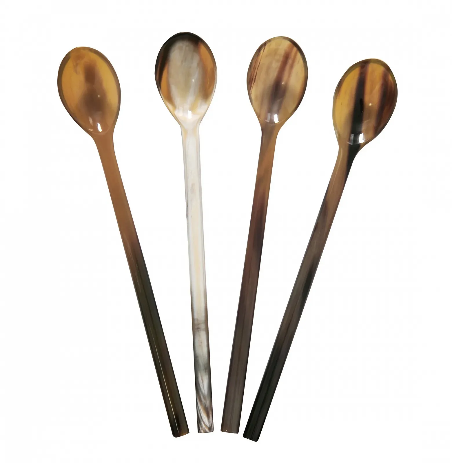 Ложки для ікри Marycrafts Набір 6 шт. Ріг Довжина 18 см, фото №3