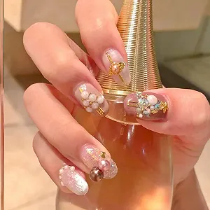 Жемчуг для дизайна ногтей Блестящие маленькие жемчужины для ногтей, украшение для ногтей, жемчуг synthetic.ua - Фото 1