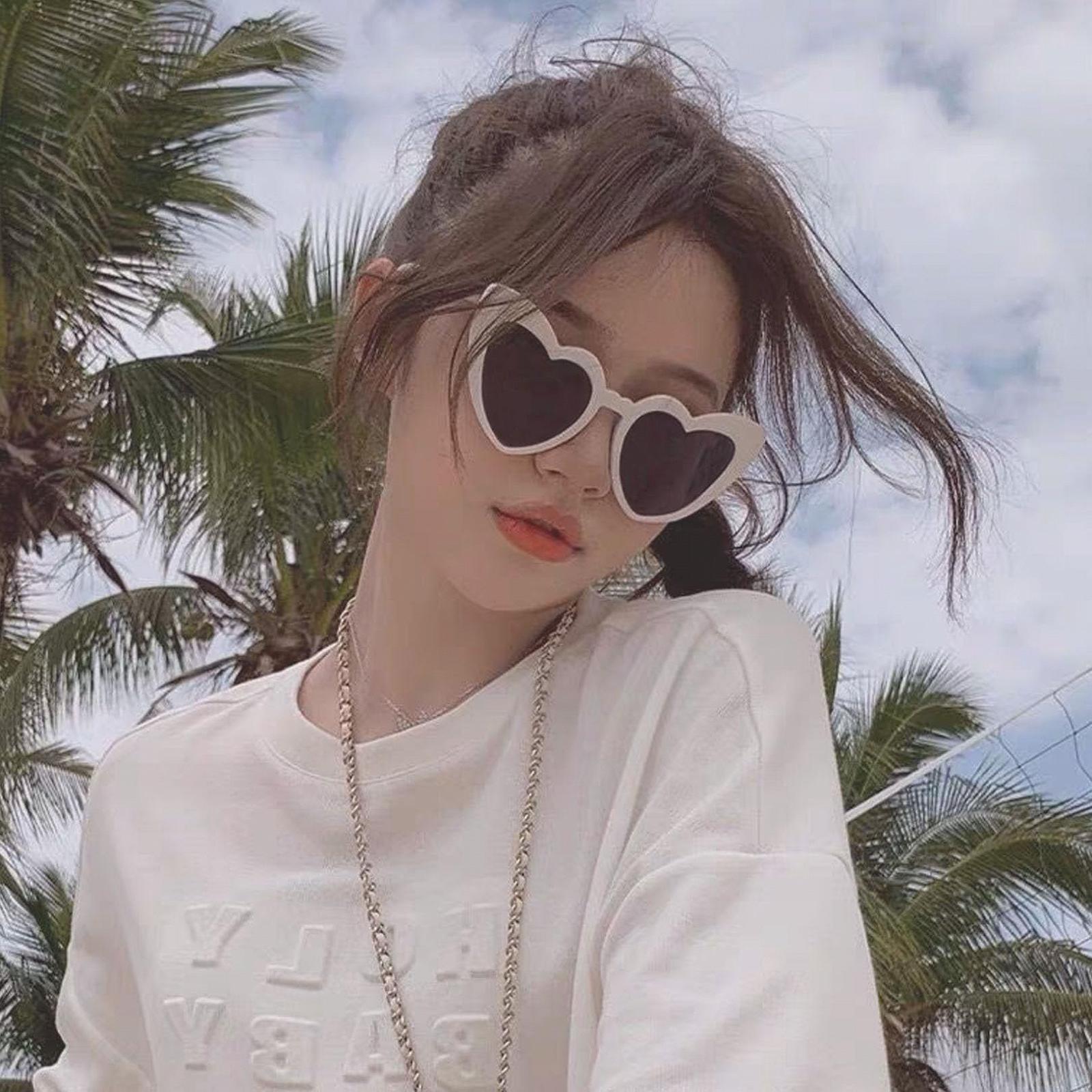 Сонцезахисні окуляри Серце Білий Жіночі Вінтажні у формі серця, фото №7