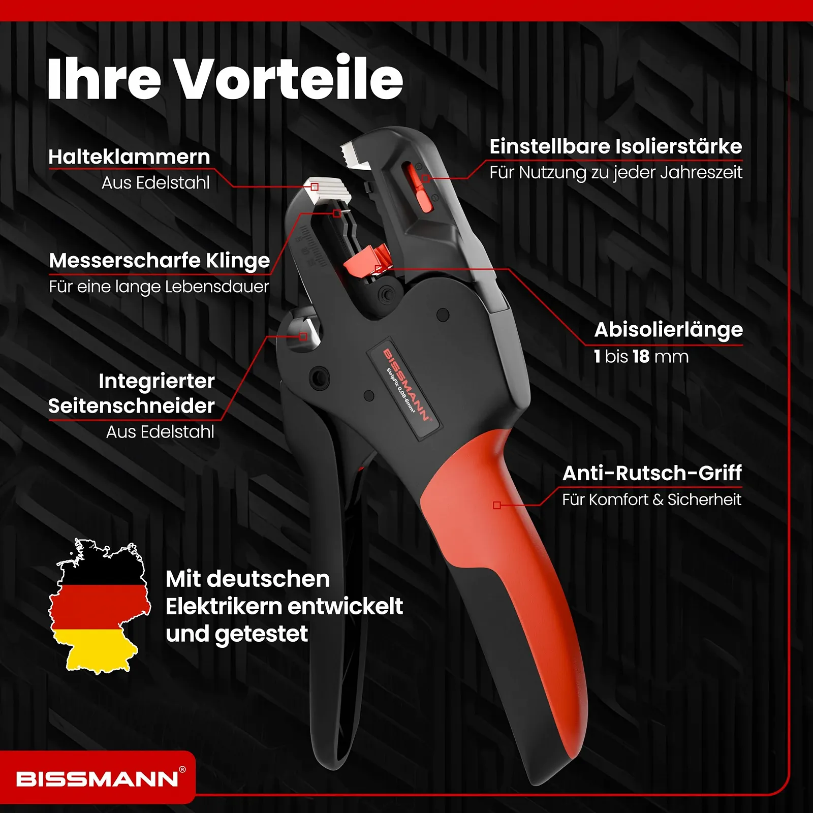 Стриппер автоматический со стальным лезвием и бокорезом 0.08 - 6 мм², фото №6