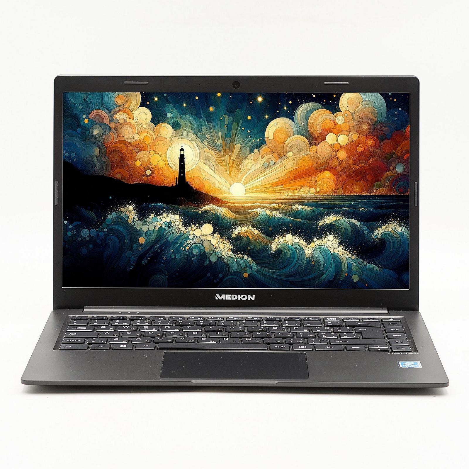 Ноутбук 14" Medion (Lenovo Group) Akoya E4252 Intel RAM 8 ГБ SSD 256 ГБ Intel Graphics Метал Ультрабук Win10 (4486), фото №1