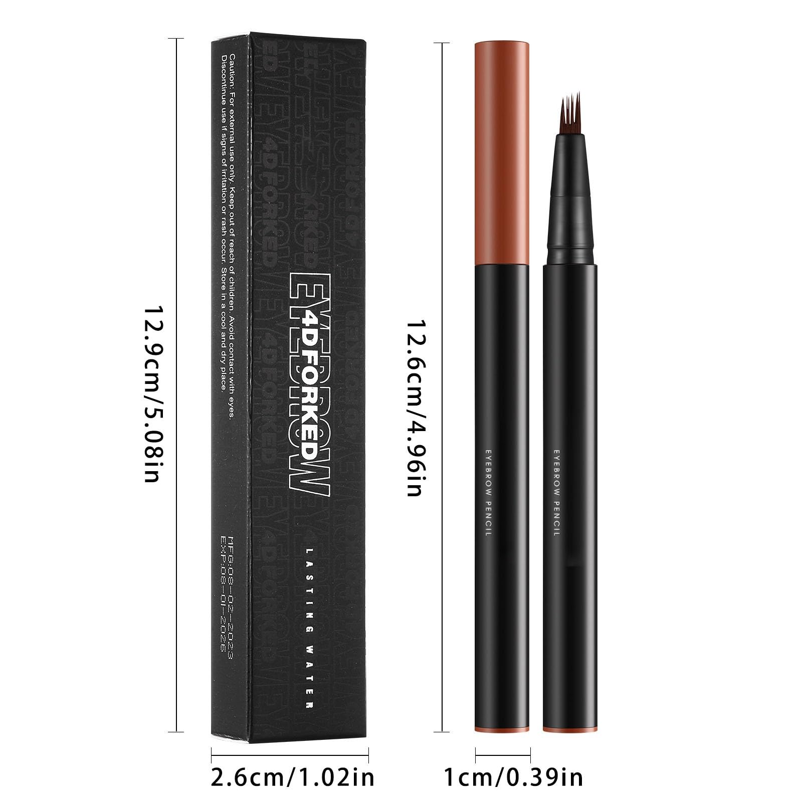 Олівець для брів з вилкоподібним наконечником Microblading Водостійкий (C), фото №6