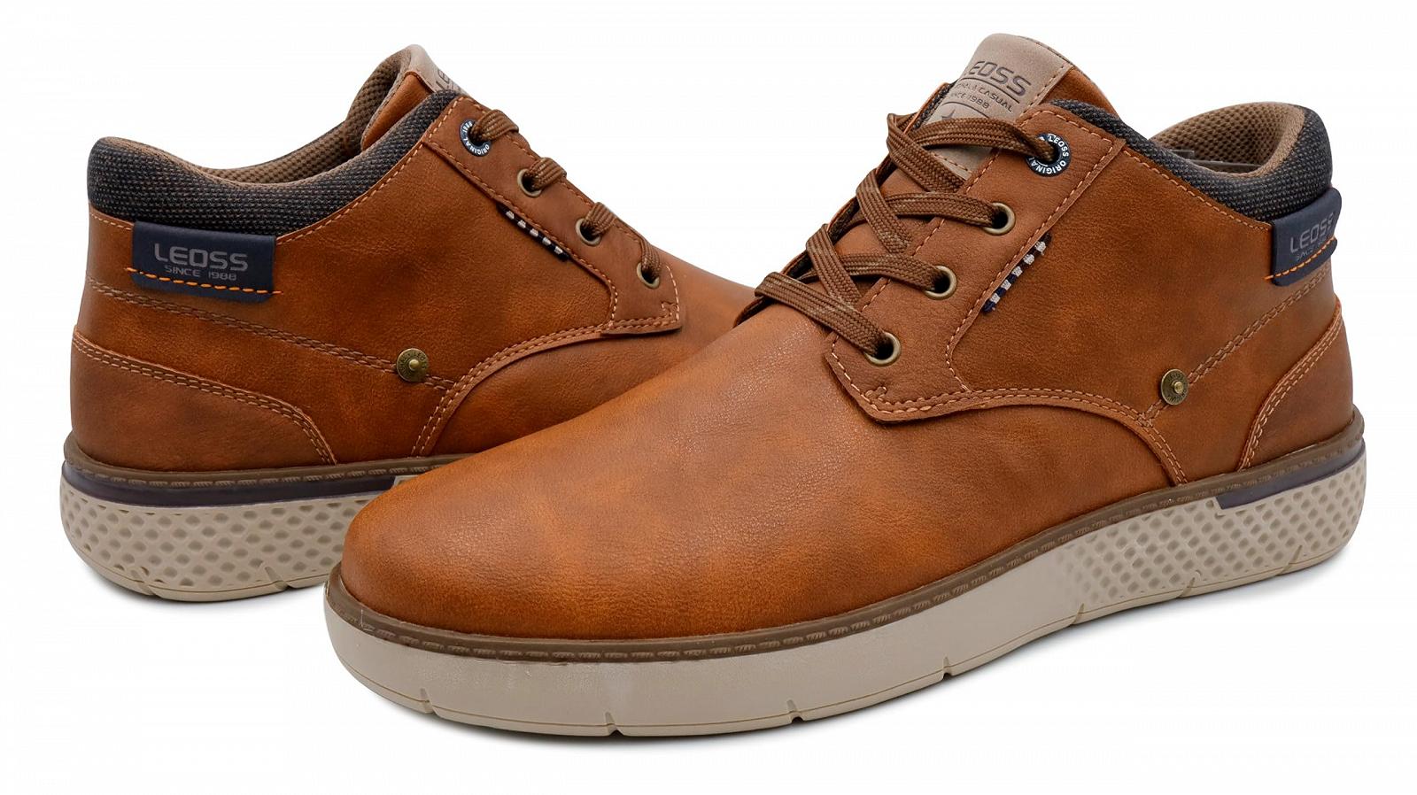 Кросівки LEOSS ORIGINAL Вінтажні високі чоловічі Повітропроникні спортивні, фото №5