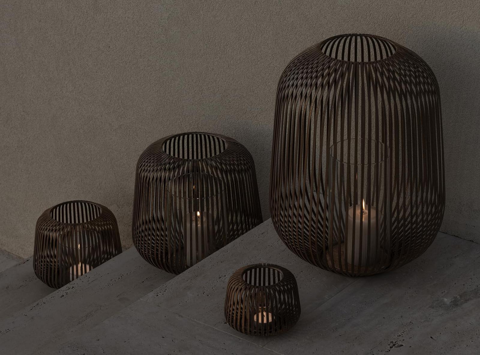 Фонарь Blomus Lito XS 14x14x10 см нержавеющая сталь ржавый вид черный, фото №4