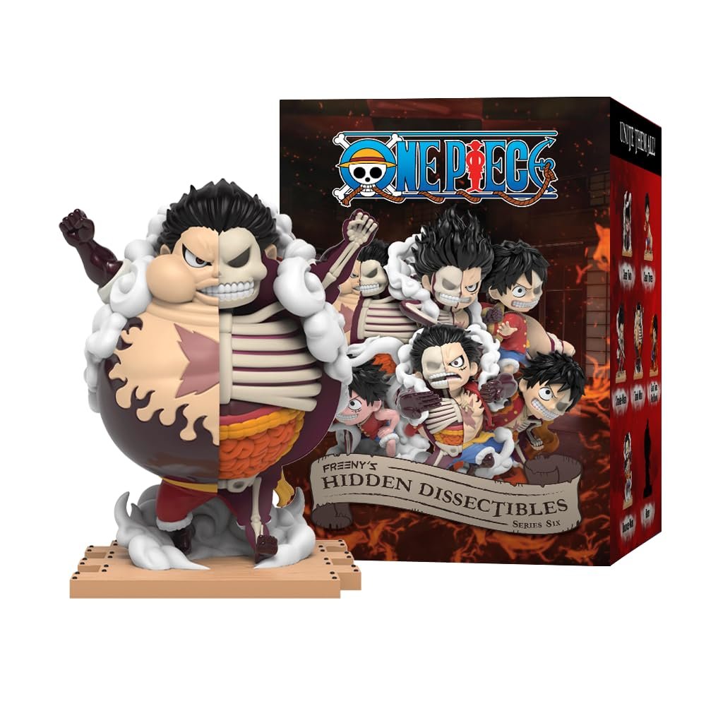 Фигурка Mighty Jaxx Freeny's Hidden Dissectibles: One Piece Series 6 (Luffy Gears) | Сюрпризный бокс с коллекционными фигурками | Контейнер с 6 персонажами, фото №7