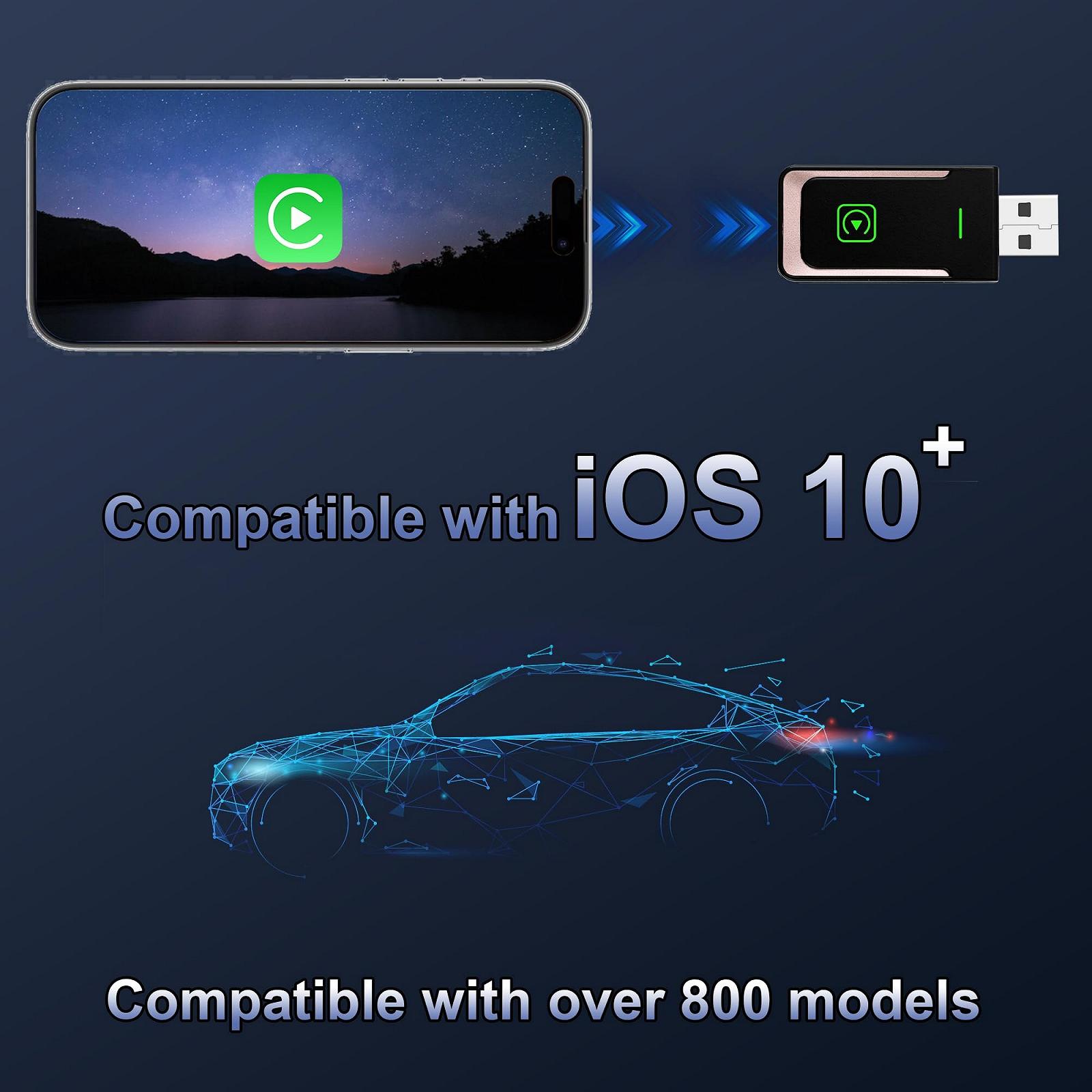 Беспроводной адаптер Car Playy 2025, Rose Gold, фото №6
