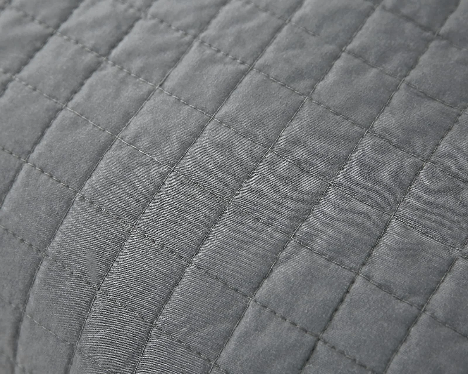 Покрывало WOLTU, 170 x 210 см, стеганое, 360 GSM, пэчворк, двухсторонний дизайн, клетчатое, двуспальное, серое, фото №6