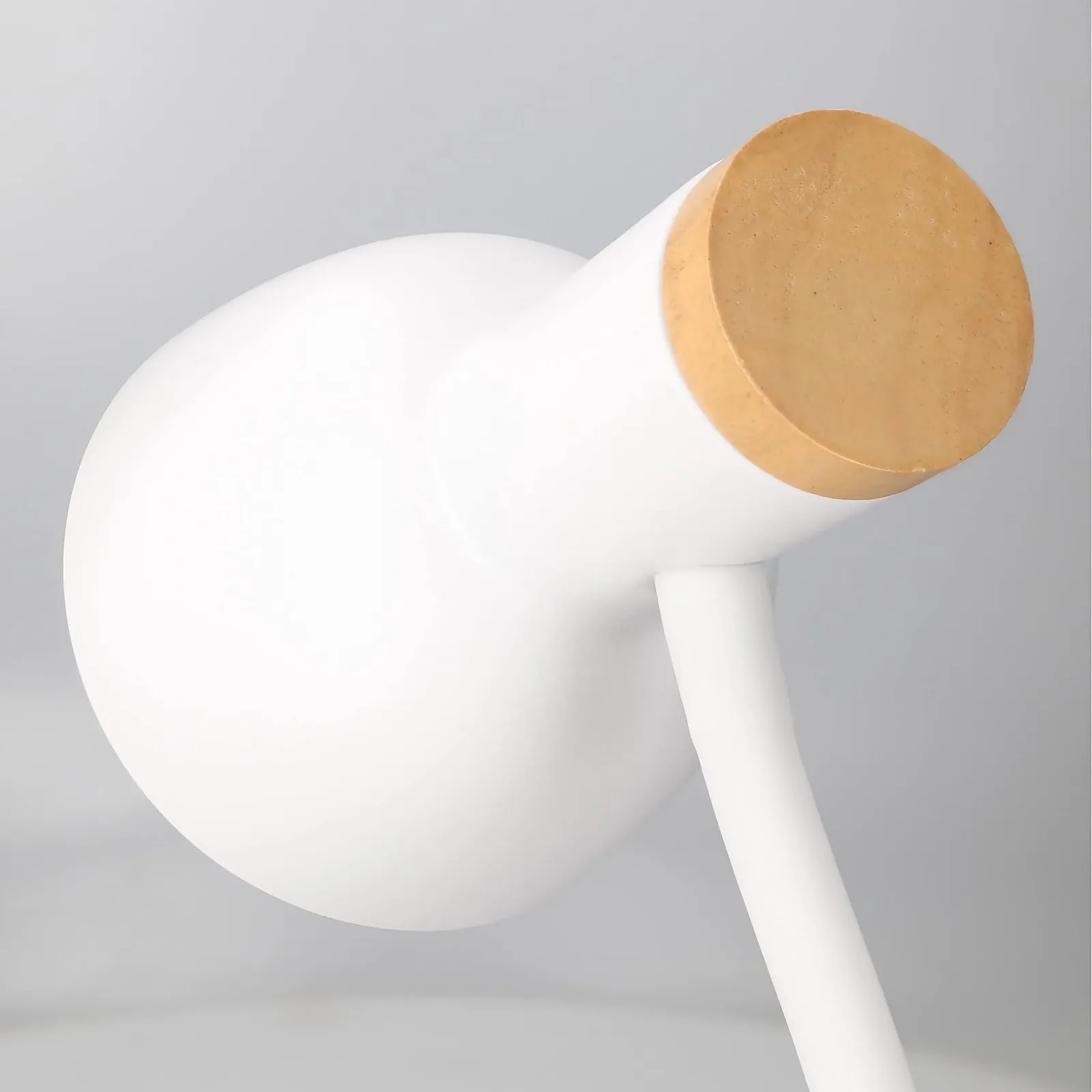 Настільна лампа FORLIGHT Mila Nordic сталь та дерево E27 Білий та натуральне дерево, фото №4