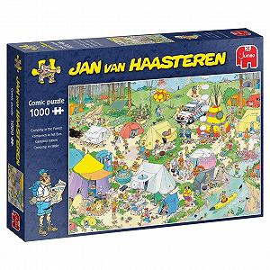 Пазл Jan van Haasteren 19086 Camping in The Forest 1000 деталей Різнокольоровий - Фото 1