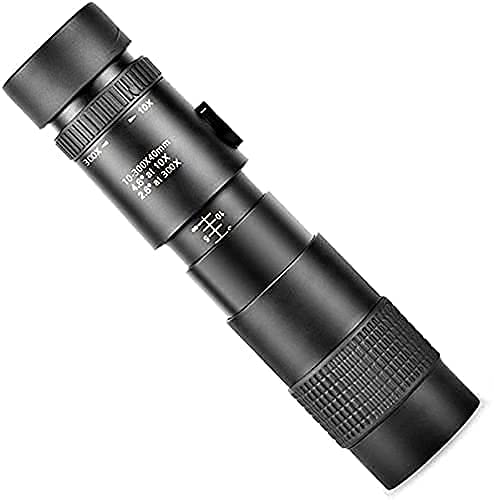 Монокуляр WANWEN 4K 10-300x40mm Super Telephoto Zoom Телескоп з кріпленням для смартфона та штативом Чорний, фото №1