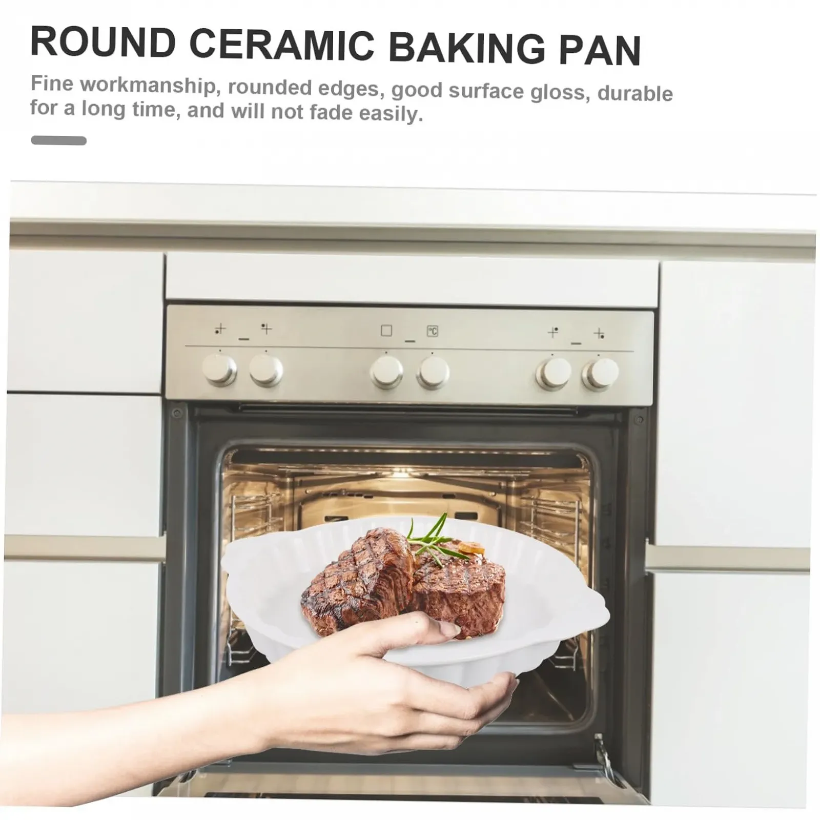 Форма для запекания керамическая с ручками Ретро дизайн, фото №9 Форма для запекания керамическая с ручками Ретро дизайн, фото №9