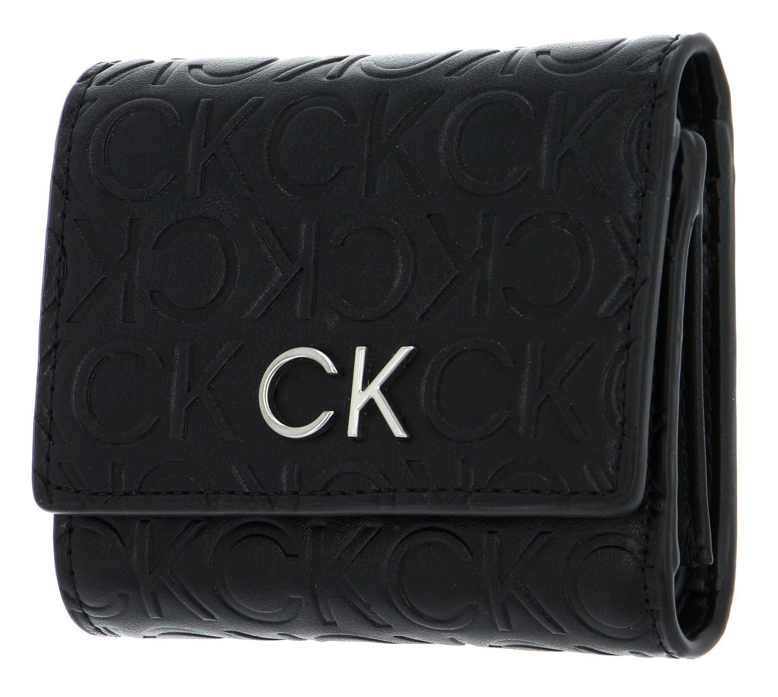 Кошелек Calvin Klein Re-Lock Trifold XS CK Black Черный, rfid, фото №1