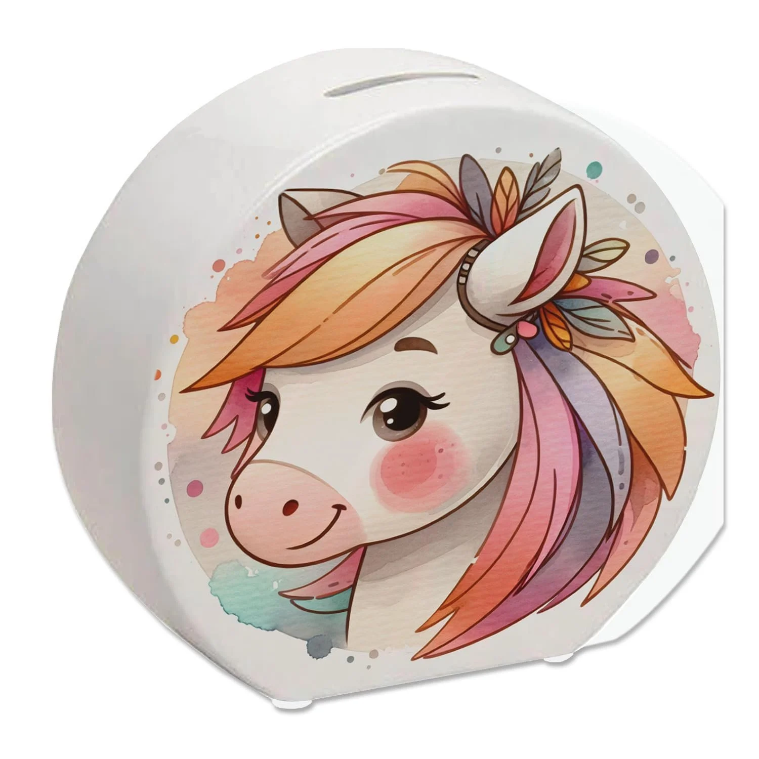 Скарбничка Голова коня керамічна для дівчаток, фото №1