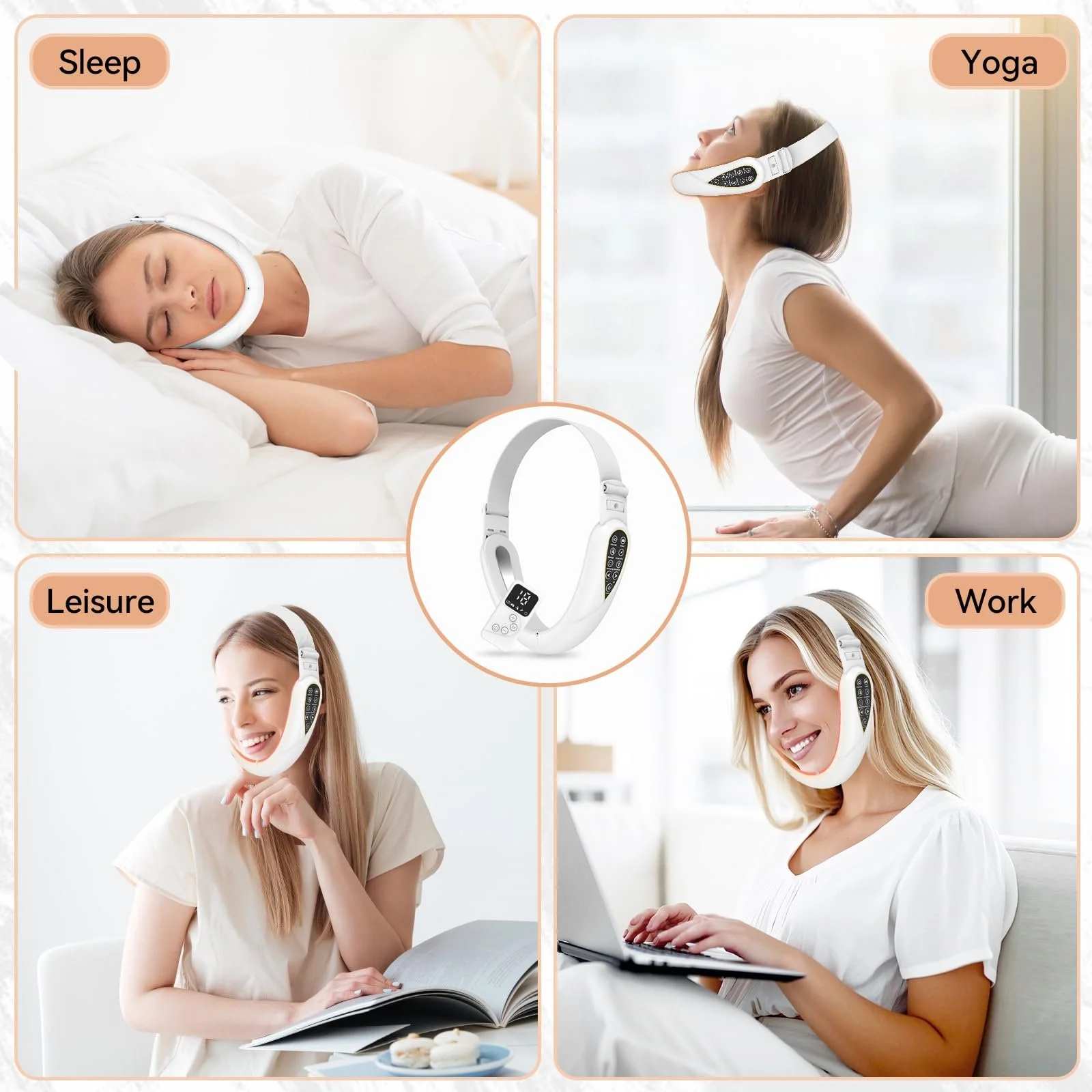 Массажер для лица V-Face 2026 Version Электрический EMS фототерапия 5 режимов Пульт дистанционного управления, фото №7