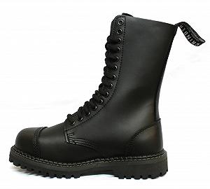 Ботинки Grinders Herald Ranger Military Steel Toe Кожаные Черные - Фото 1
