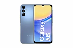 Смартфон Samsung Galaxy A15 16.5 см (6.5") Double SIM Hybrid Android 14 4G USB Type-C 4 ГБ 128 ГБ 5000 мАч Blue Black - Фото 1