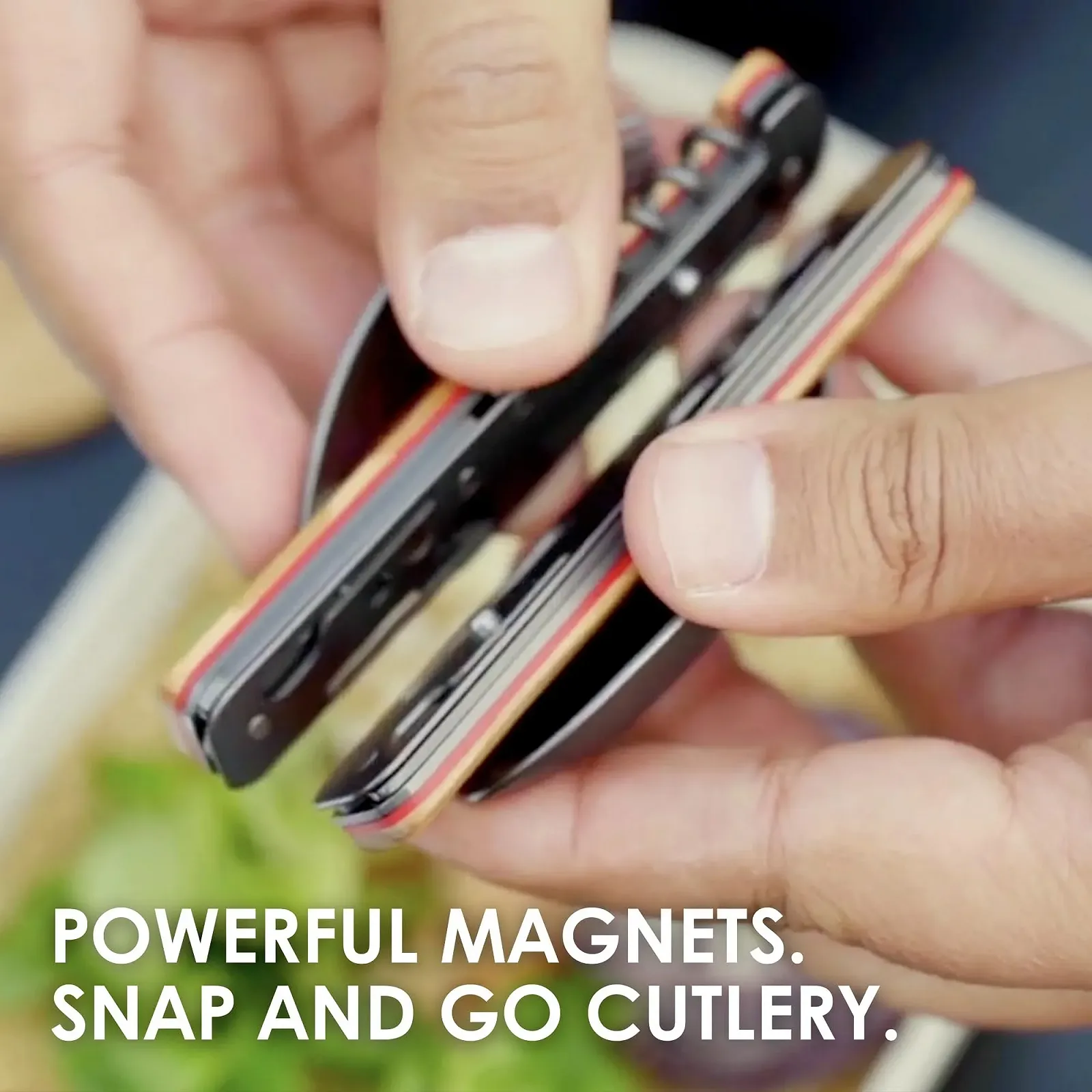 Многофункциональные столовые приборы Akinod 13h25 Алюминий Оранжевый, фото №3