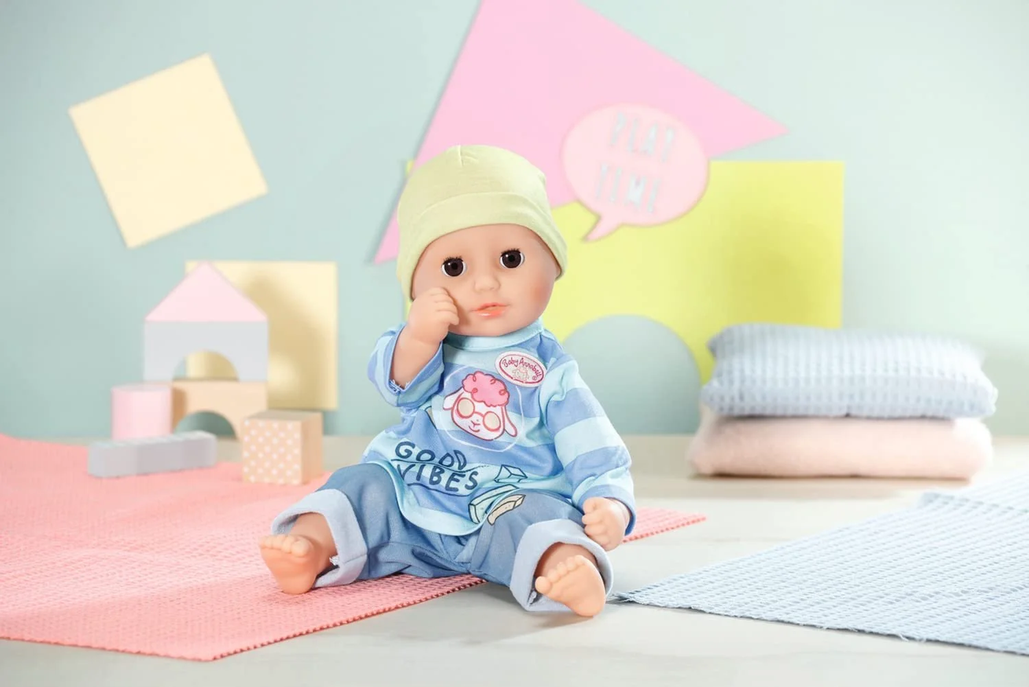 Одежда Zapf Creation Baby Annabell Little Комплект Рубашка и Брюки для куклы 706558 Синий, фото №2