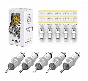 Одноразовые модульные картриджи QUELLE для тату 1014 RL иглы контурные Round Liner 10 шт - Фото 1