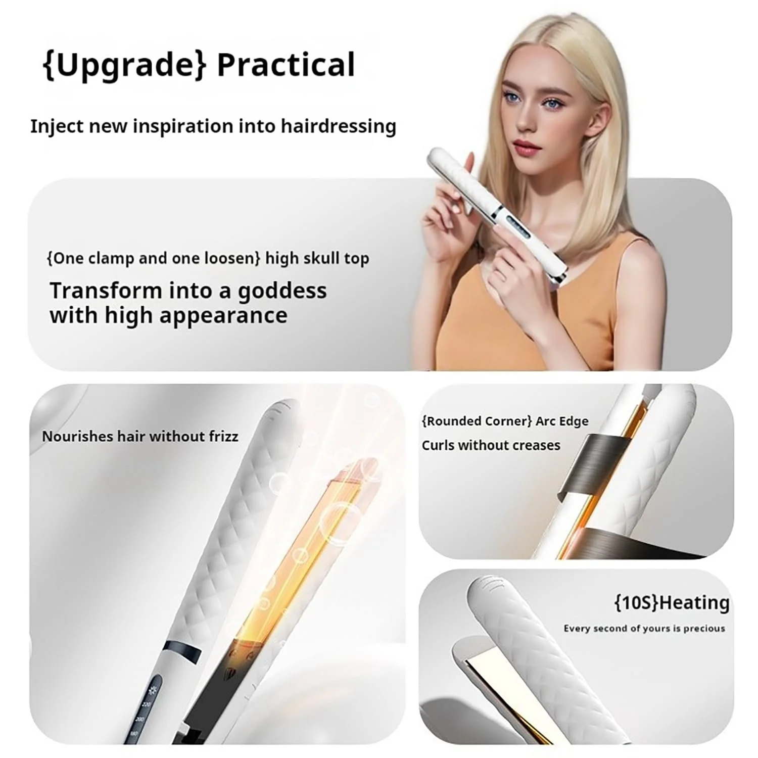 Випрямляч Ceramic Straight Curling Iron LCD Display 160-220°C, фото №6 Випрямляч Ceramic Straight Curling Iron LCD Display 160-220°C, фото №6